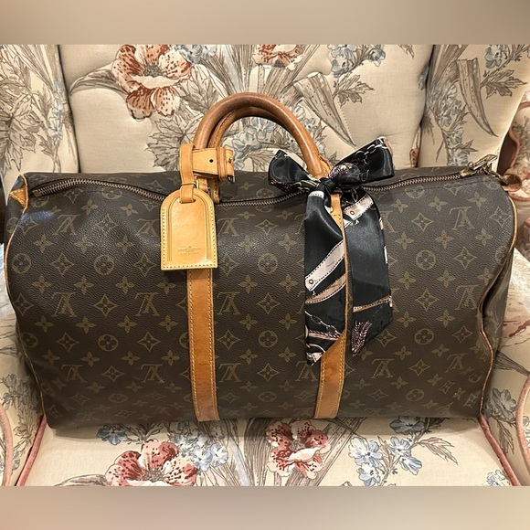 Louis Vuitton Keepall 50 Authentic Monogram Travel Boston Bag in Good Condition - Picture 9 of 16